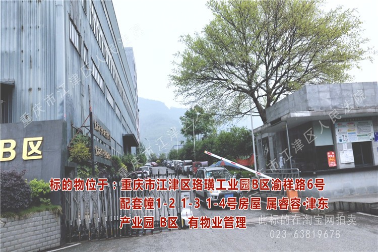 【第一次拍卖】重庆市江津区珞璜工业园区b区渝祥路6号配套幢1-2,1-3